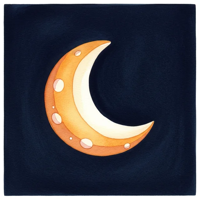 Glowing moon icon